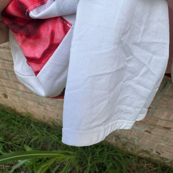 Floral Sleeveless Dress with Red Roses - Picture 5 of 7